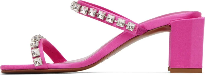 BY FAR Pink Tanya Heeled Sandals - Image 3