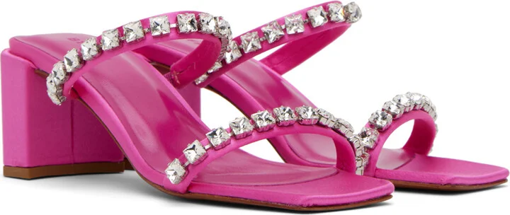 BY FAR Pink Tanya Heeled Sandals - Image 4