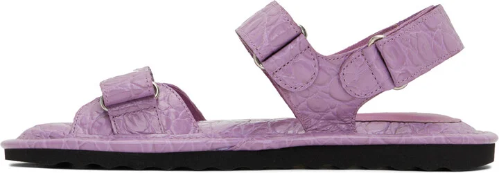 BY FAR Purple Gideon Sandals - Image 3