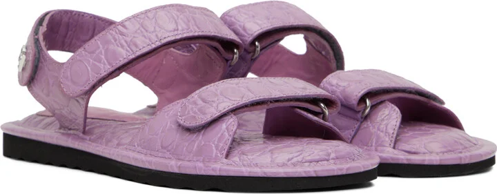 BY FAR Purple Gideon Sandals - Image 4
