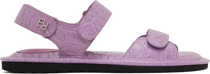 BY FAR Purple Gideon Sandals