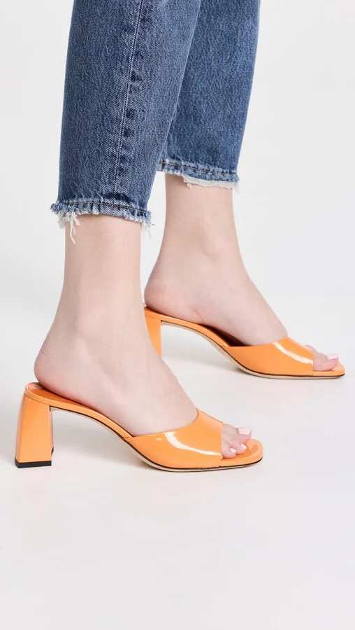 BY FAR Romy Patent Leather Sandals - Image 5