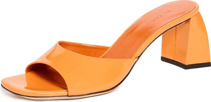 BY FAR Romy Patent Leather Sandals