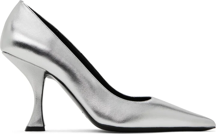 BY FAR Silver Viva Heel