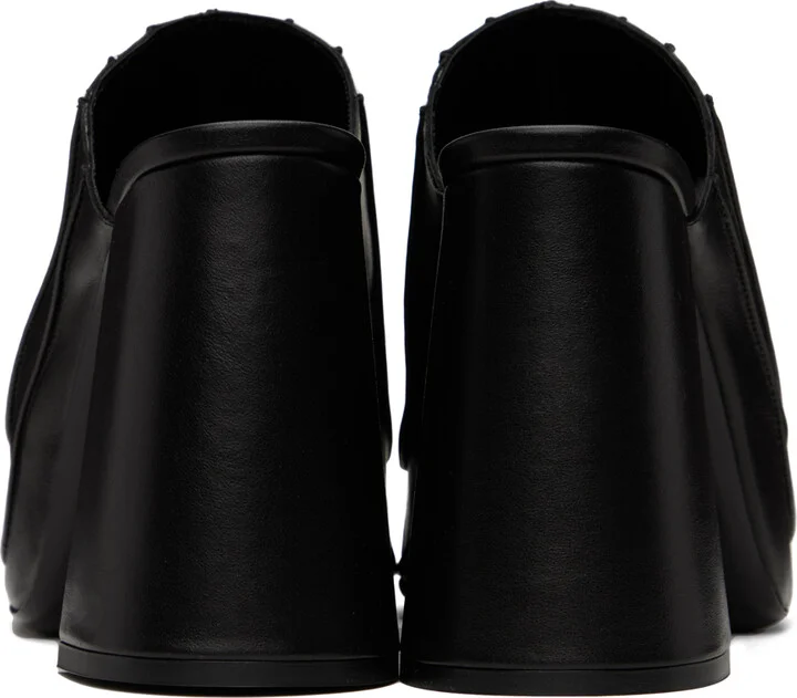 BY FAR SSENSE Exclusive Black Brad Heeled Sandals - Image 2