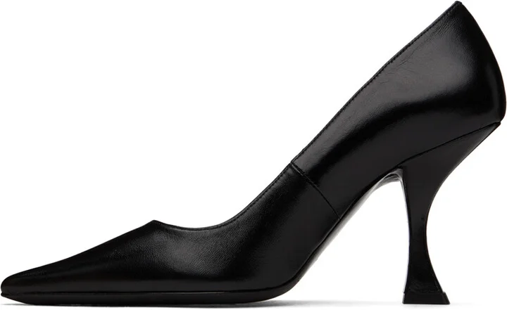 BY FAR SSENSE Exclusive Black Viva Heels - Image 3