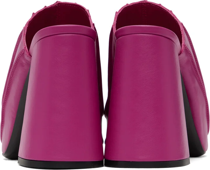 BY FAR SSENSE Exclusive Pink Brad Heeled Sandals - Image 2