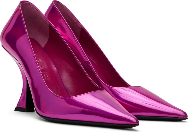 BY FAR SSENSE Exclusive Pink Viva Heels - Image 4
