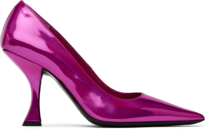 BY FAR SSENSE Exclusive Pink Viva Heels