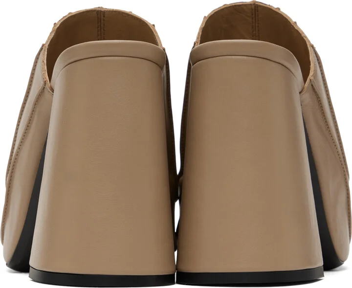 BY FAR SSENSE Exclusive Tan Brad Heeled Sandals - Image 2