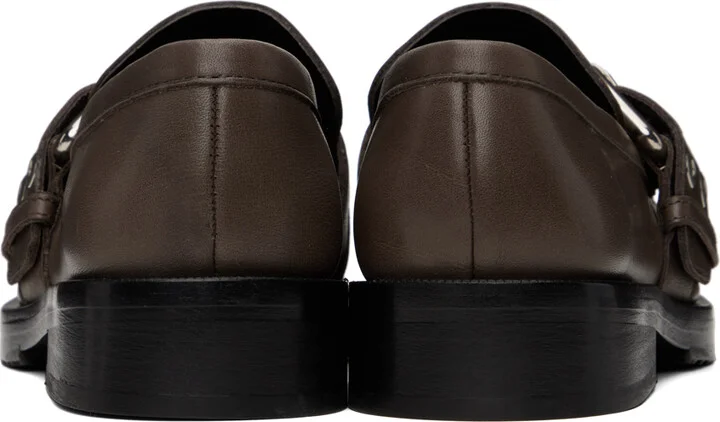 BY FAR SSENSE Work Capsule Brown Soho Loafers - Image 2