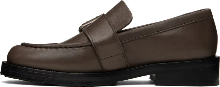 BY FAR SSENSE Work Capsule Brown Soho Loafers - Image 3