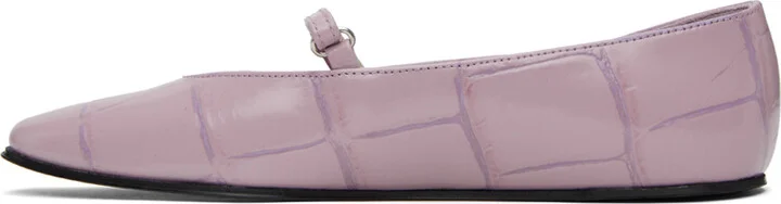 BY FAR SSENSE Work Capsule – Purple Molly Ballerina Flats - Image 3