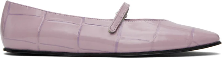BY FAR SSENSE Work Capsule – Purple Molly Ballerina Flats