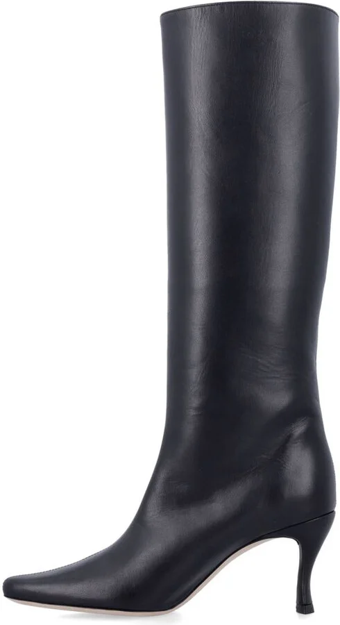 By Far Stevie 42 White Leather Boots - Image 3