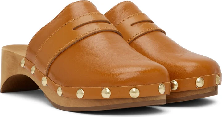 BY FAR Tan Hans Clogs - Image 4