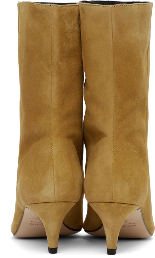 BY FAR Tan Lysander Kid Suede Leather Boots - Image 2