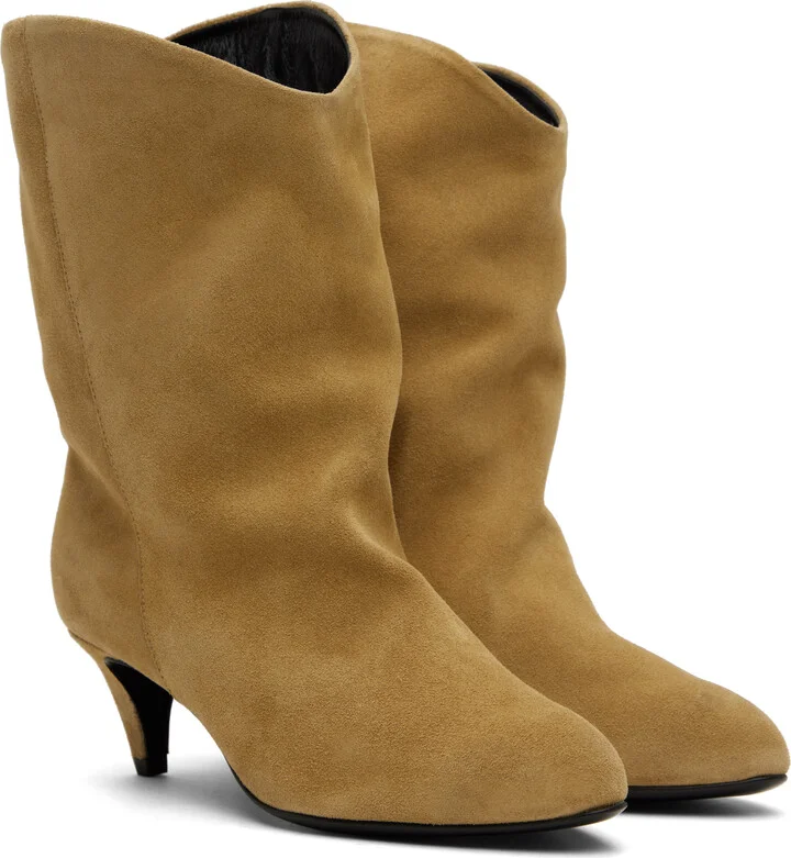 BY FAR Tan Osage Boots - Image 4