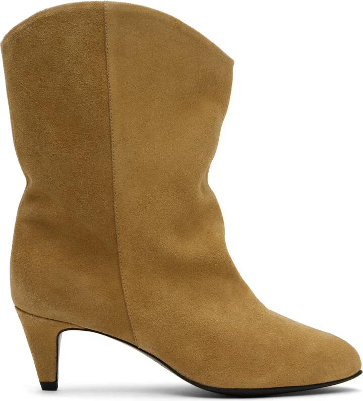 BY FAR Tan Osage Boots