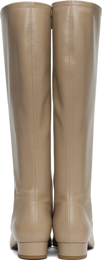BY FAR Taupe Edie Tall Boots - Image 2