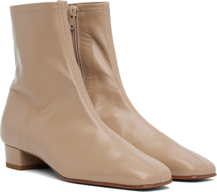 BY FAR Taupe Este Boots - Image 4