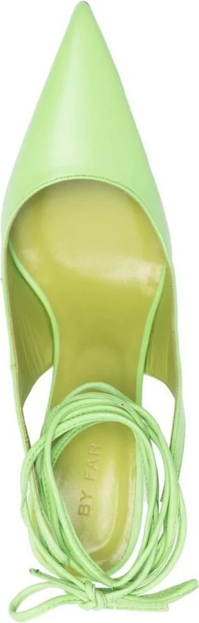 By Far Vaughn Leather Wedge Pumps - Image 4