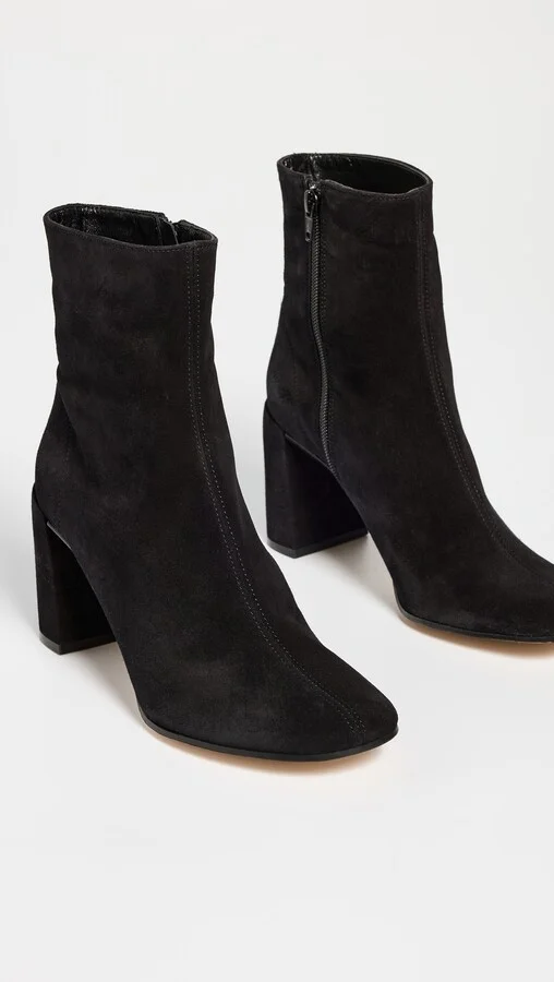 BY FAR Vlada Black Suede Leather Booties - Image 2