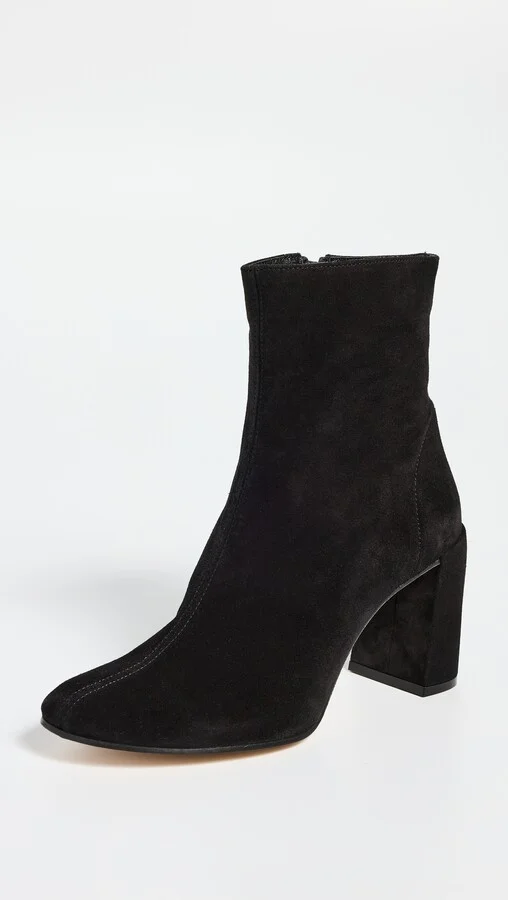 BY FAR Vlada Black Suede Leather Booties - Image 3