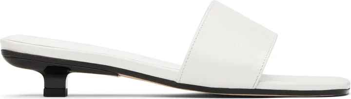 BY FAR White Ceni Mules