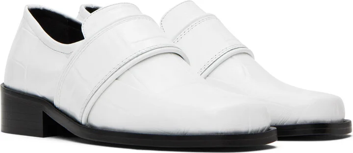 BY FAR White Cyril Loafers - Image 4