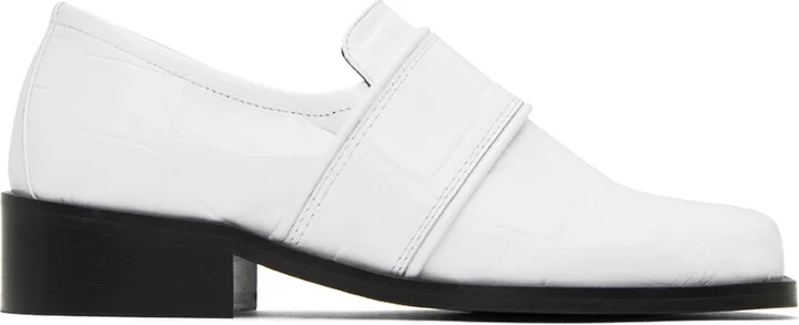 BY FAR White Cyril Loafers