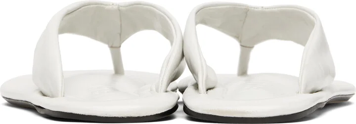 BY FAR White Dasha Flip-Flops - Image 2