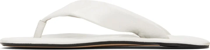 BY FAR White Dasha Flip-Flops - Image 3