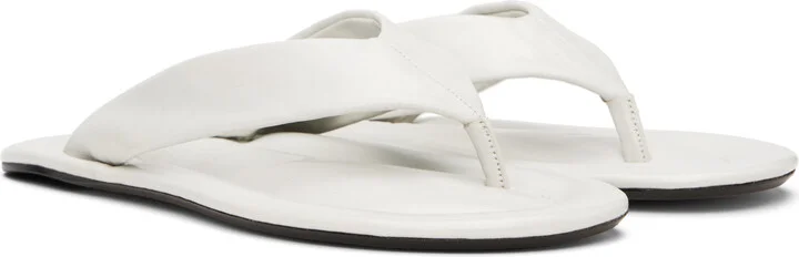 BY FAR White Dasha Flip-Flops - Image 4