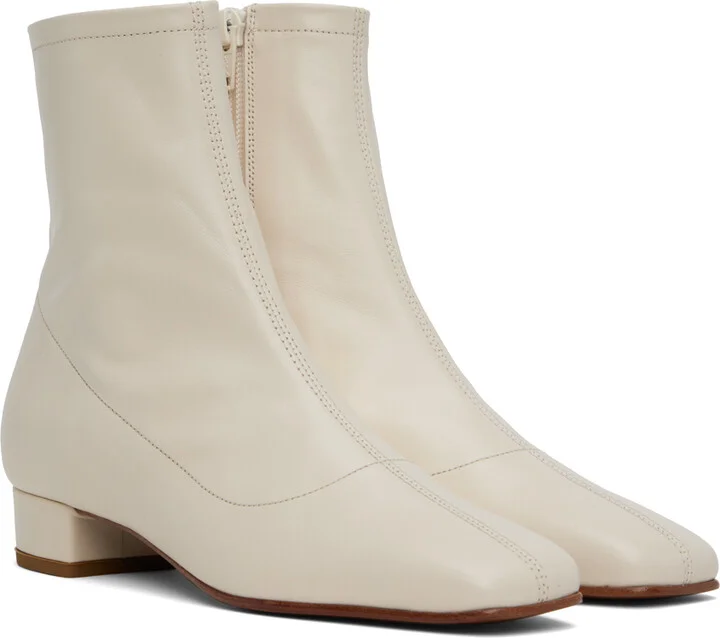 BY FAR White Este Boots - Image 4