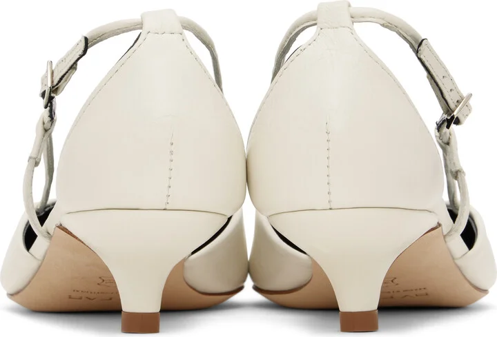 BY FAR White Francine Heels - Image 2