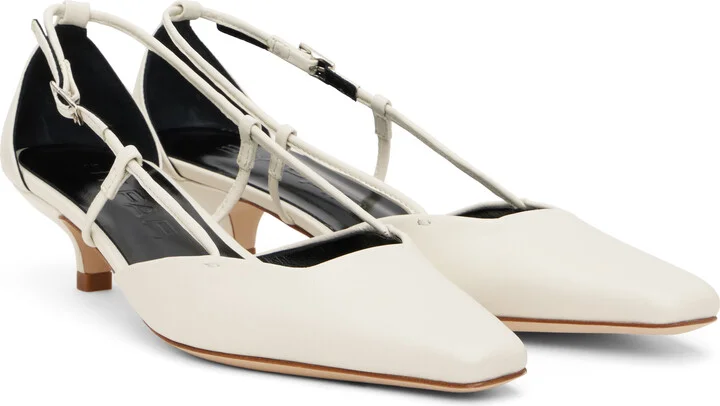 BY FAR White Francine Heels - Image 4