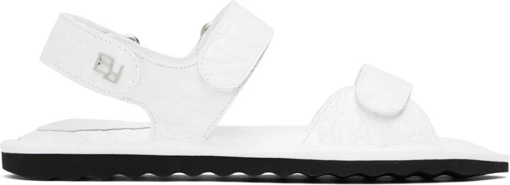 BY FAR White Gideon Sandals