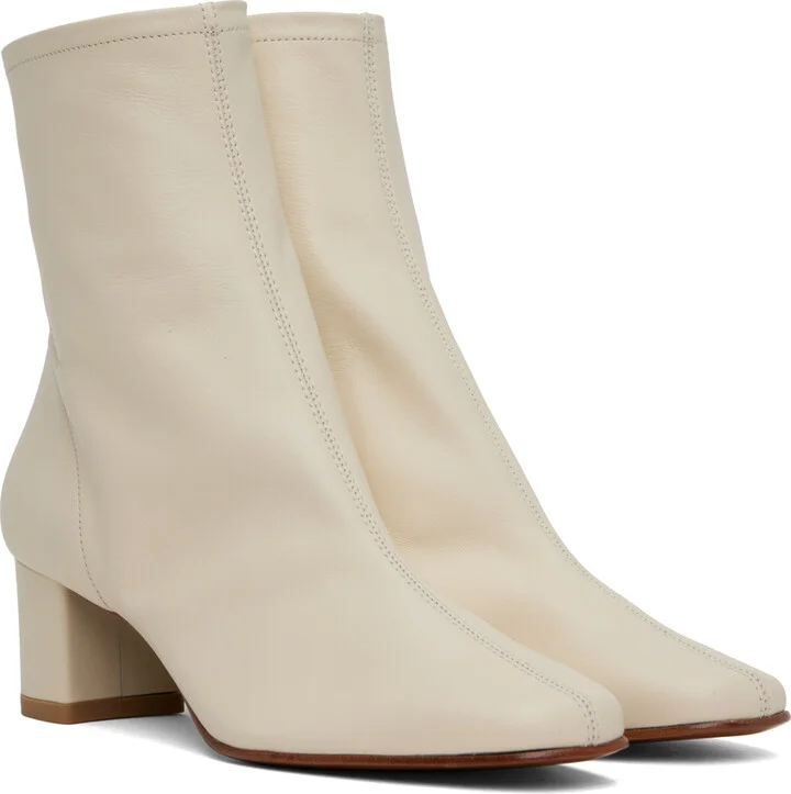 BY FAR White Sofia Boots - Image 4