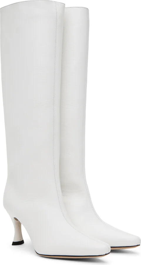 BY FAR White Stevie 42 Boots - Image 4