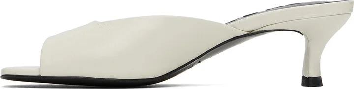 BY FAR White Wendy Mules - Image 3