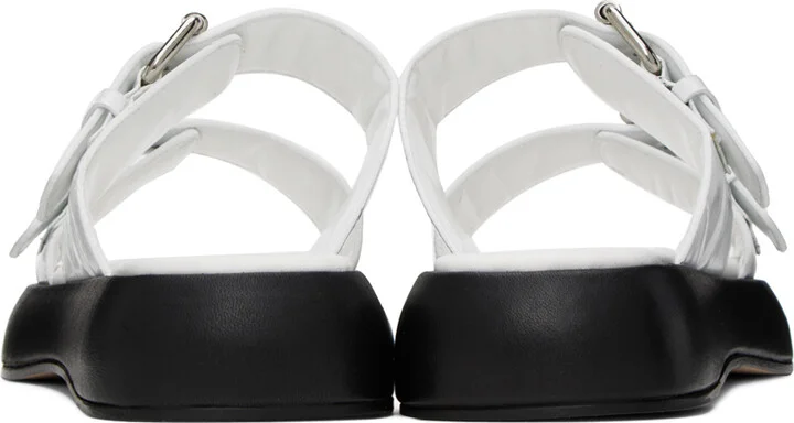 BY FAR White Wyatt Sandals - Image 2