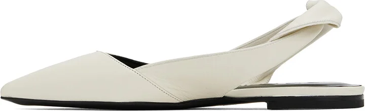 BY FAR White Yasha Flats - Image 3
