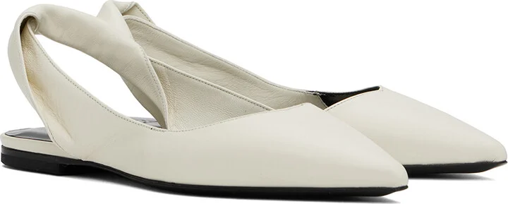 BY FAR White Yasha Flats - Image 4