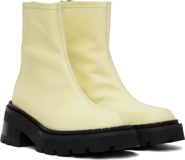 BY FAR Yellow Alister Boots - Image 4