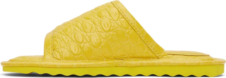 BY FAR Yellow Ari Slides - Image 3