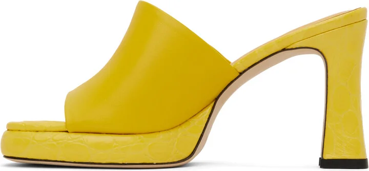 BY FAR Yellow Beliz Mules - Image 3