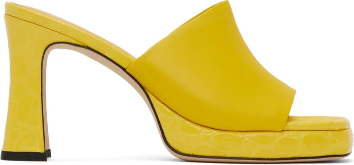 BY FAR Yellow Beliz Mules