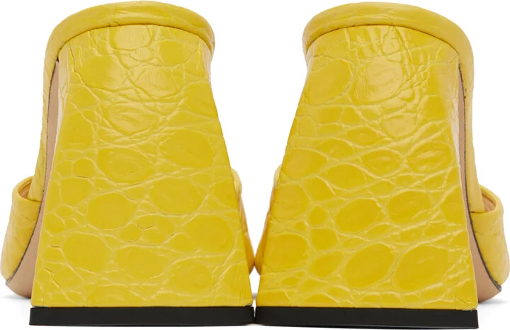 BY FAR Yellow Michele Mules - Image 2