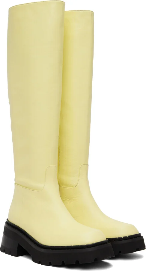 BY FAR Yellow Russel Boots - Image 4